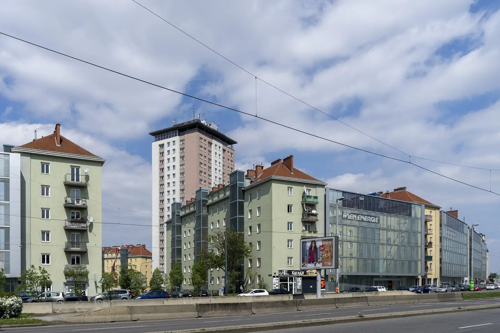Das Hochhaus des Theodor-Körner-Hofs am Margaretengürtel