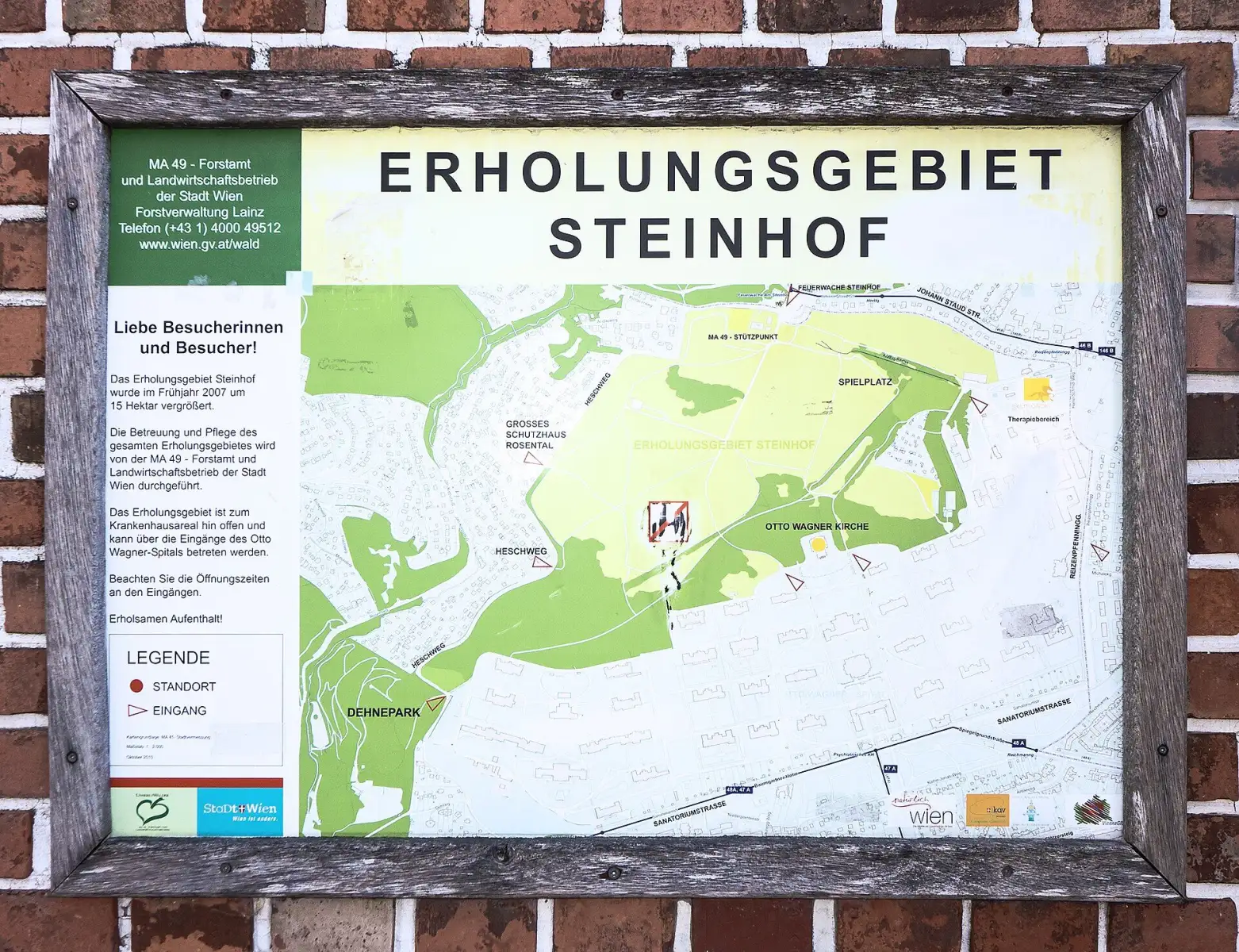 Die Steinhofgründe in Penzing