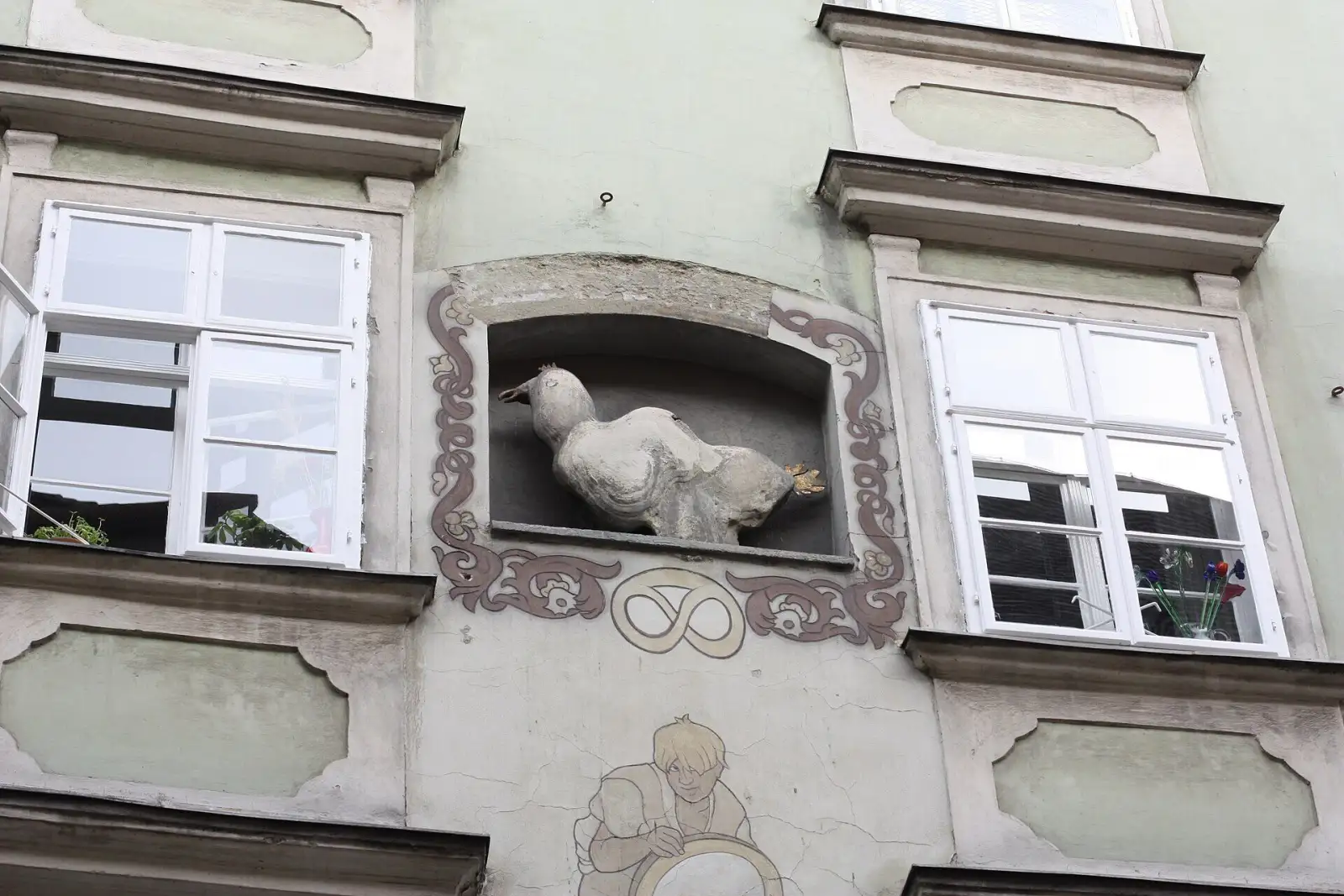 Basiliskenhaus in der Schönlaterngasse 7 in Wien