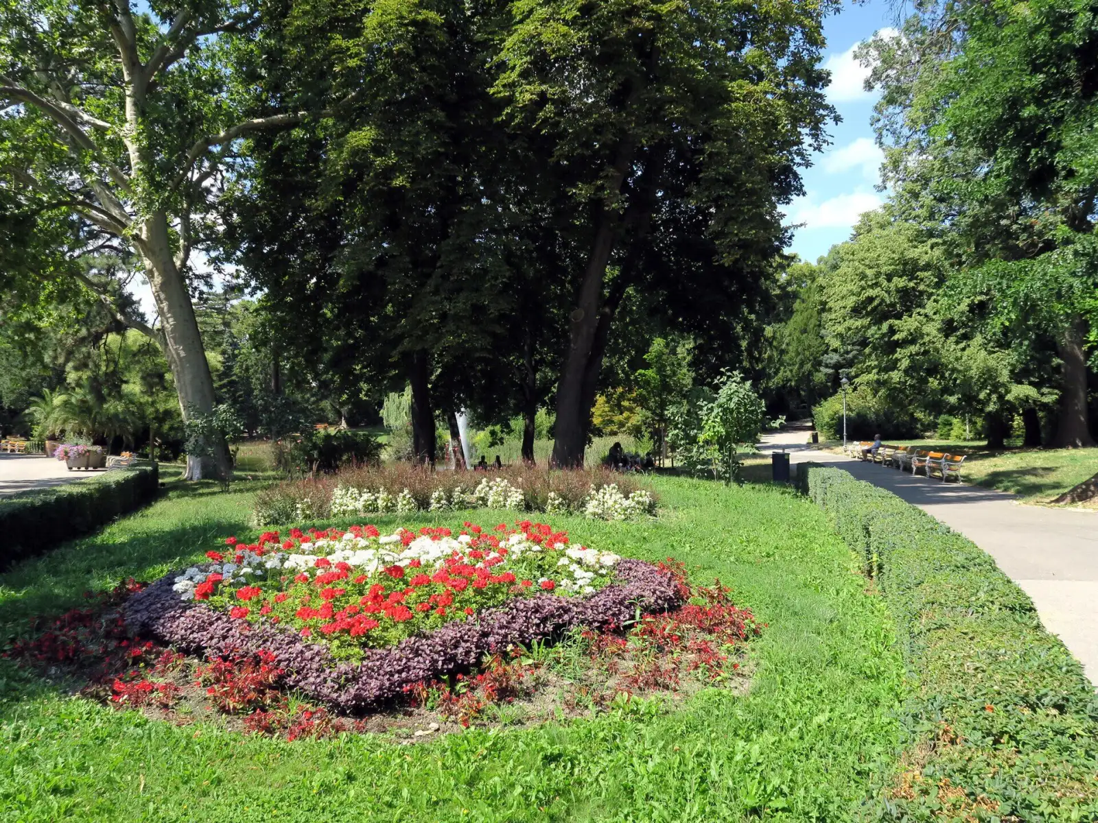 Blumenbeet im Türkenschanzpark