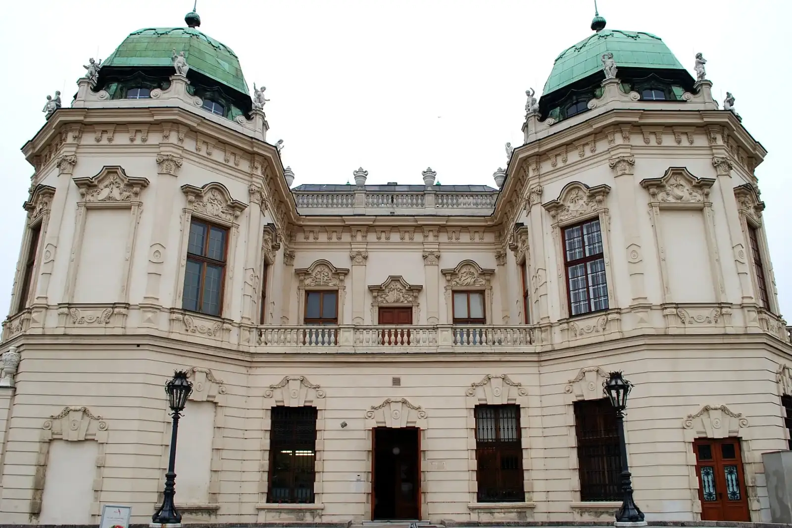 Das Obere Belvedere in Wien im Herbst