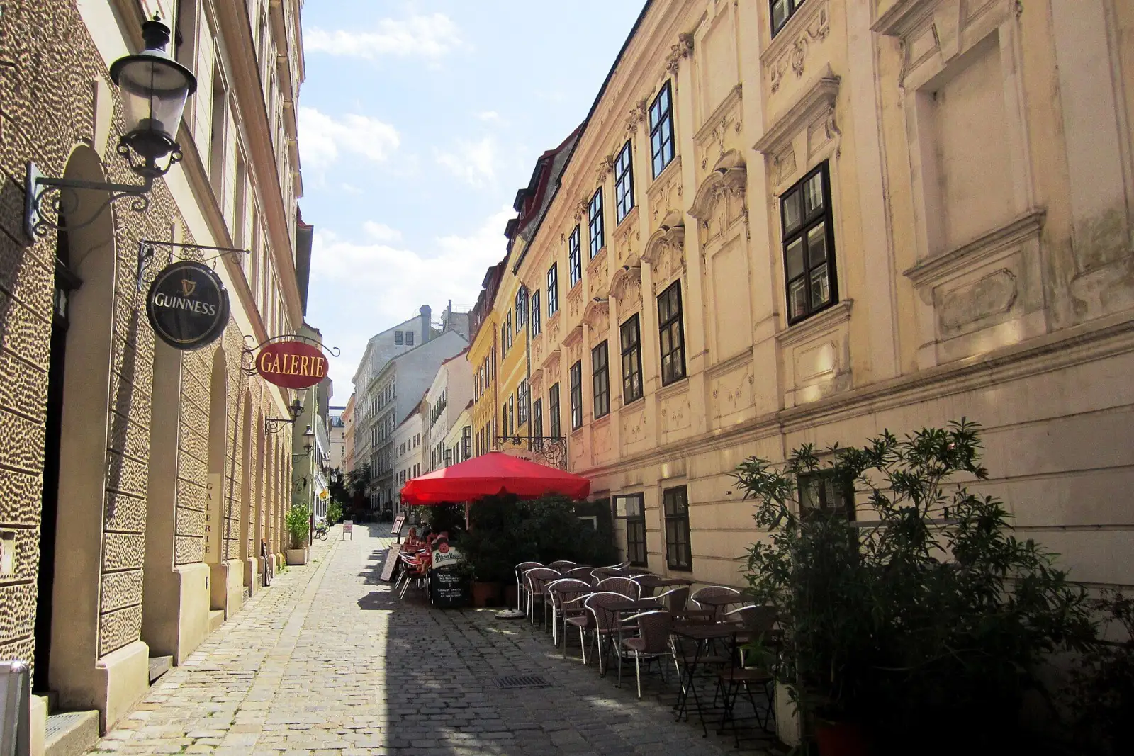 Die Spittelberggasse in Wien-Neubau