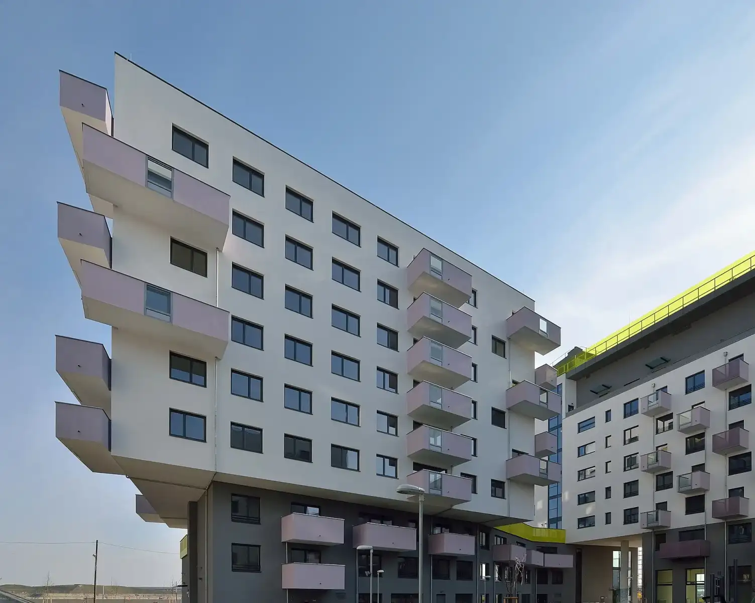Neue Wohnbauten in der Seestadt Aspern im 22. Bezirk Donaustadt