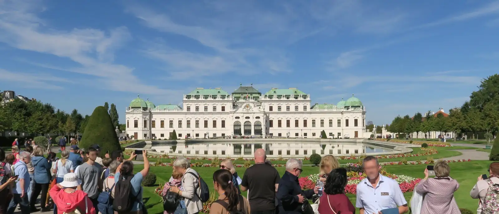 Südansicht des Oberen Belvedere in Wien